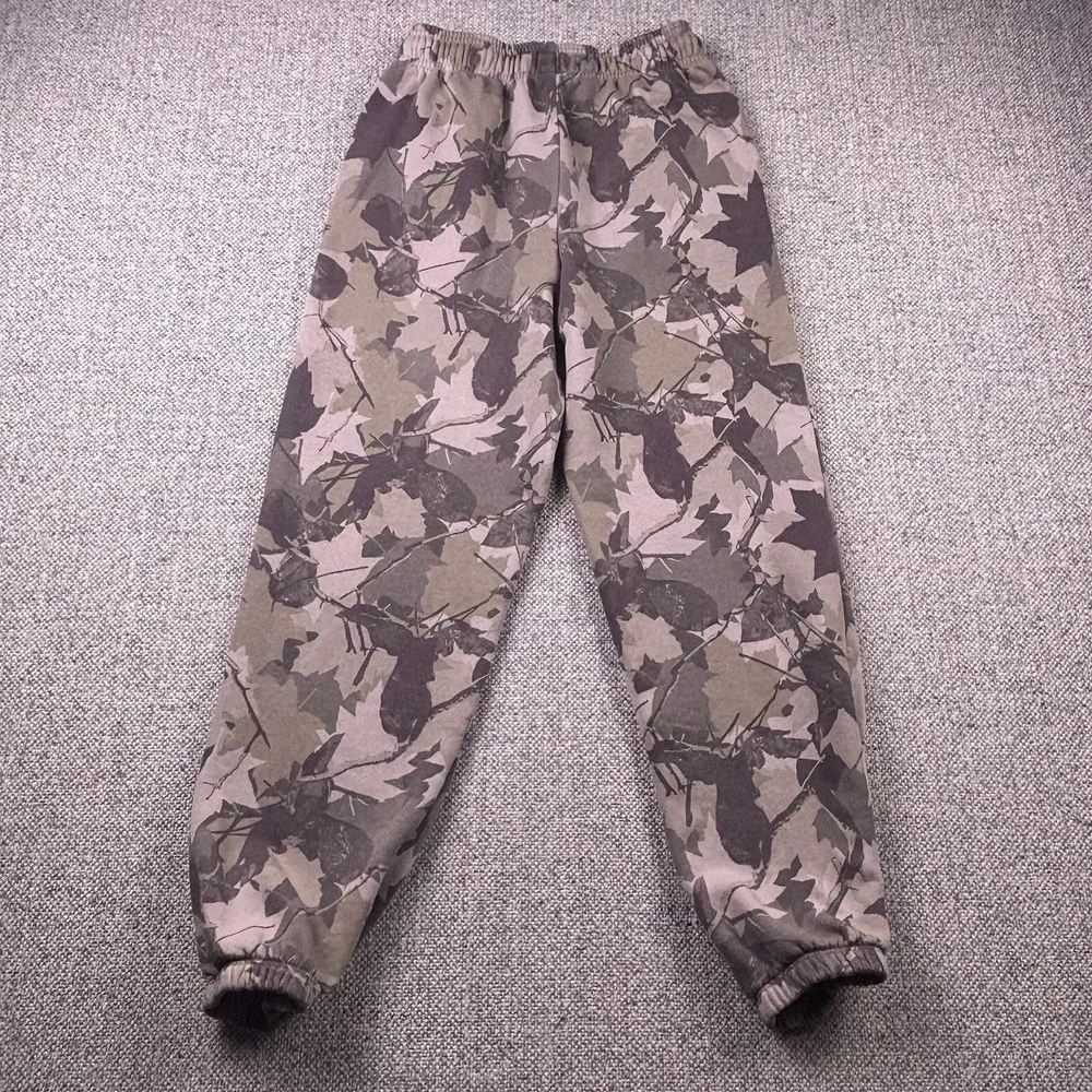 Gap Kids VintageSoft Relaxed Joggers Camo Leaf Print Sweatpants Size XXL
